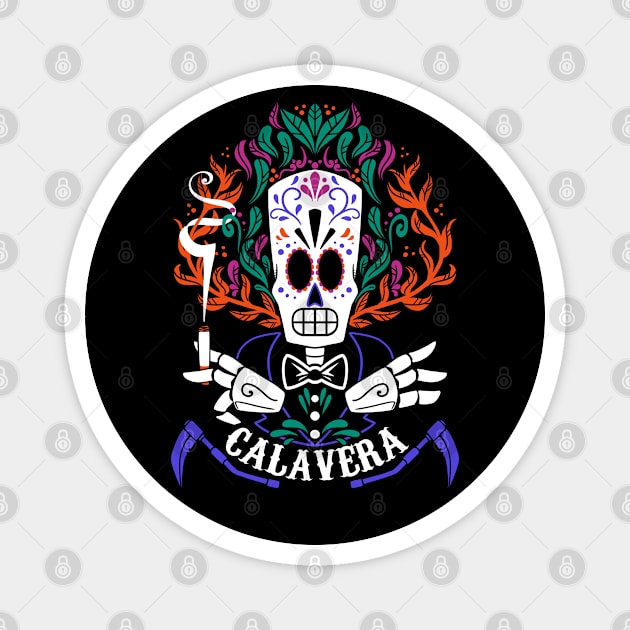 Calavera Magnet by TheTeenosaur